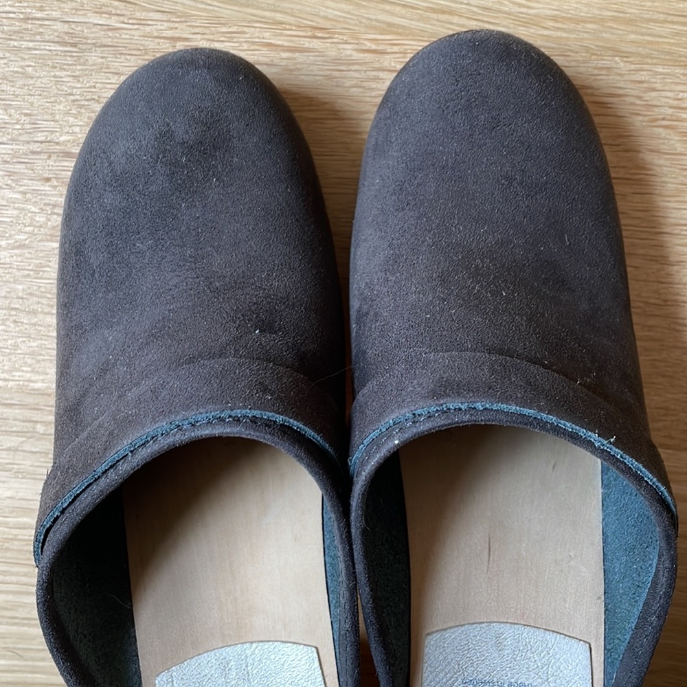 MAGUBA Stockholm Nubuck High Heel Clogs - Picture 8 of 9